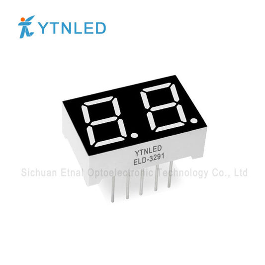 0.39inch Dual digit led display Common Cathode Anode Red Olivine Emerald Blue White color ELD-3291AS BS AG BG AGG BGG AB BB AW BW