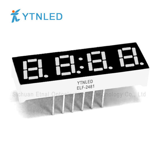 0.28inch Four digit led display Common Cathode Anode Red Olivine Emerald Blue White color ELF-2481AS BS AG BG AGG BGG AB BB AW BW