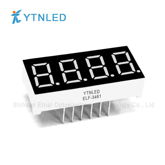 0.36inch Four digit led display Common Cathode Anode Red Olivine Emerald Blue White color ELF-3461AS BS AG BG AGG BGG AB BB AW BW