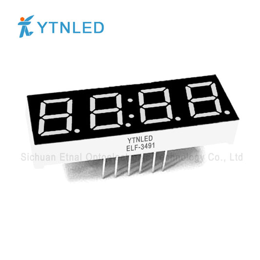 0.39inch Four digit led display Common Cathode Anode Red Olivine Emerald Blue White color ELF-3491AS BS AG BG AGG BGG AB BB AW BW
