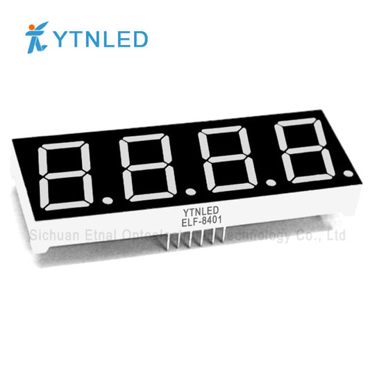 0.8inch Four digit led display Common Cathode Anode Red Olivine Emerald Blue White color ELF-8401AS BS AG BG AGG BGG AB BB AW BW