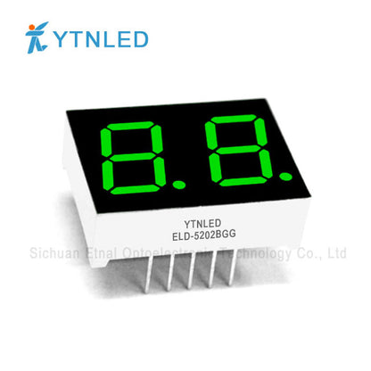 0.5inch Dual digit led display Common Cathode Anode Red Olivine Emerald Blue White color ELD-5202AS BS AG BG AGG BGG AB BB AW BW