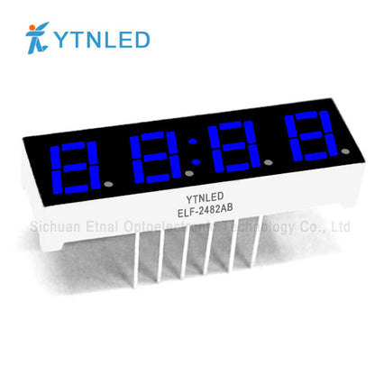 0.28inch Four digit led display Common Cathode Anode Red Olivine Emerald Blue White color ELF-2482AS BS AG BG AGG BGG AB BB AW BW