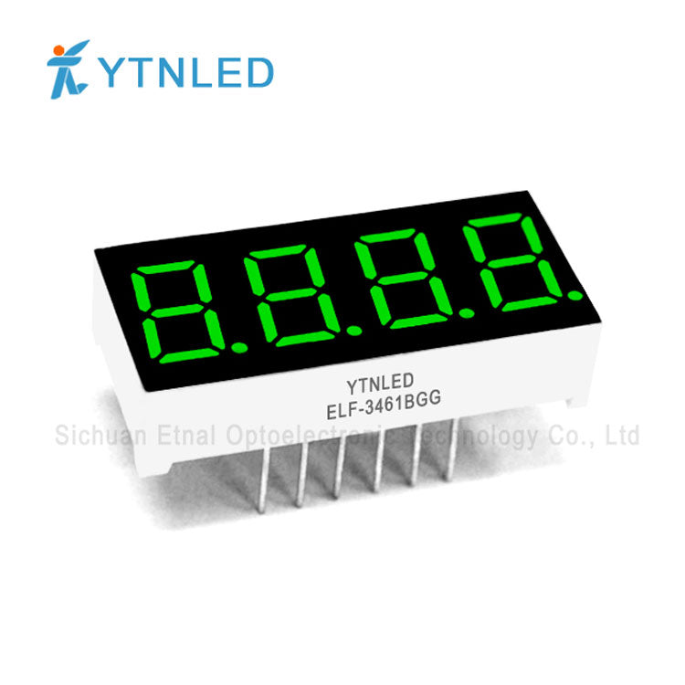 0.36inch Four digit led display Common Cathode Anode Red Olivine Emerald Blue White color ELF-3461AS BS AG BG AGG BGG AB BB AW BW