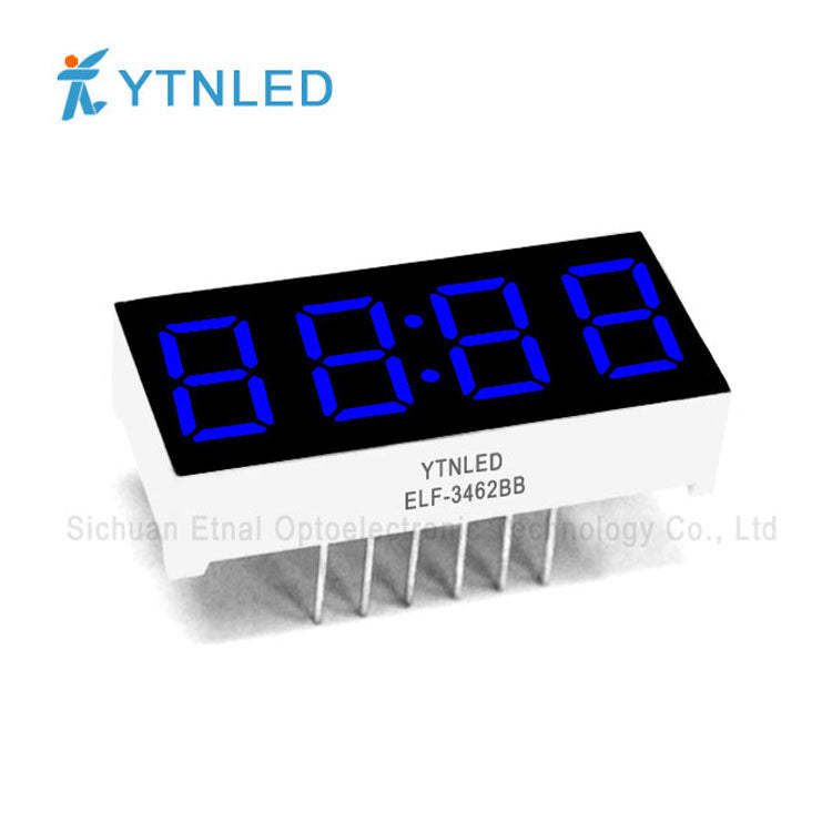 0.36inch Four digit led display Common Cathode Anode Red Olivine Emerald Blue White color ELF-3462AS BS AG BG AGG BGG AB BB AW BW