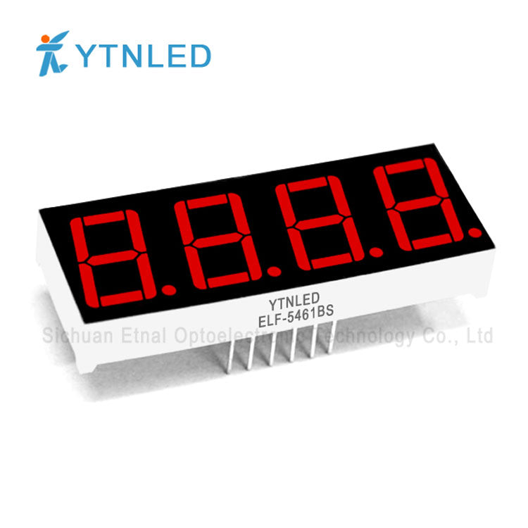 0.56inch Four digit led display Common Cathode Anode Red Olivine Emerald Blue White color ELF-5461AS BS AG BG AGG BGG AB BB AW BW