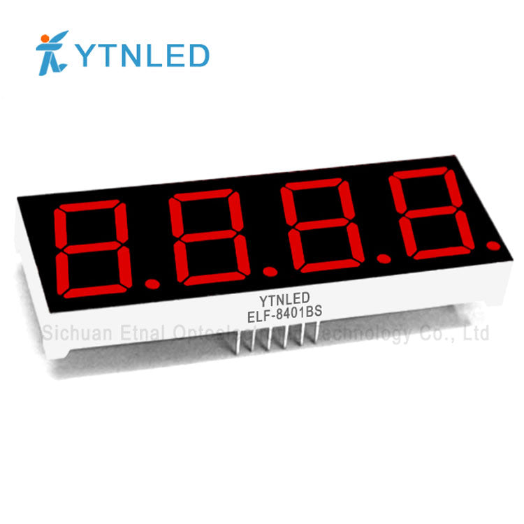 0.8inch Four digit led display Common Cathode Anode Red Olivine Emerald Blue White color ELF-8401AS BS AG BG AGG BGG AB BB AW BW