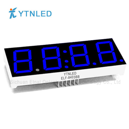 0.8inch Four digit led display Common Cathode Anode Red Olivine Emerald Blue White color ELF-8403AS BS AG BG AGG BGG AB BB AW BW