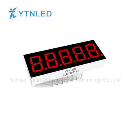 0.36inch Five digit led display Common Cathode Anode Red Olivine Emerald Blue White color ELN-3561AS BS AG BG AGG BGG AB BB AW BW
