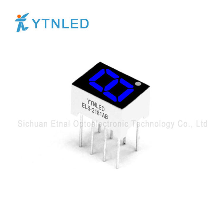 0.28inch Single digit led display Common Cathode Anode Red Olivine Emerald Blue White color ELS-2181AS BS AG BG AGG BGG AB BB AW BW
