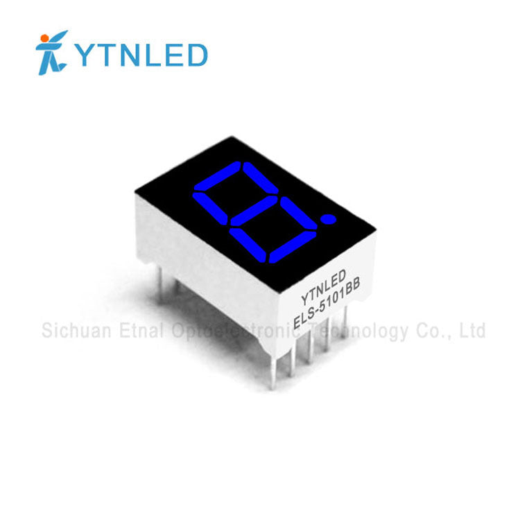 0.5inch Single digit led display Common Cathode Anode Red Olivine Emerald Blue White color ELS-5101AS BS AG BG AGG BGG AB BB AW BW
