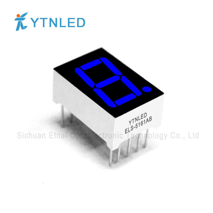 0.56inch Single digit led display Common Cathode Anode Red Olivine Emerald Blue White color ELS-5161AS BS AG BG AGG BGG AB BB AW BW