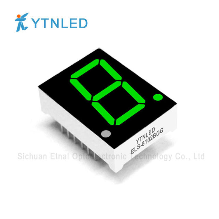 0.8inch Single digit led display Common Cathode Anode Red Olivine Emerald Blue White color ELS-8102AS BS AG BG AGG BGG AB BB AW BW