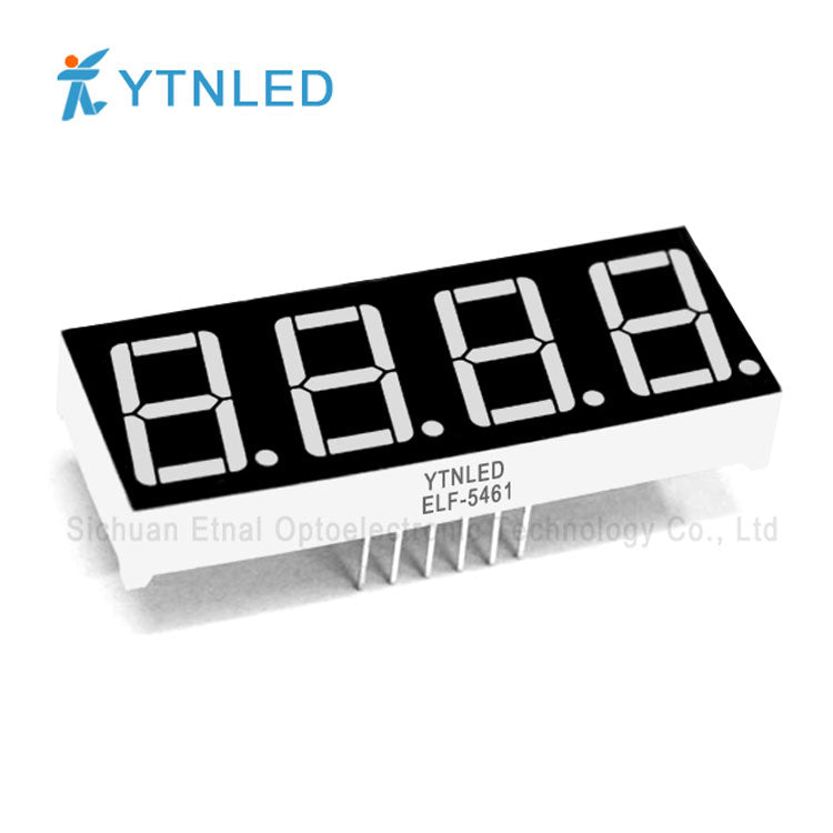 0.56inch Four digit led display Common Cathode Anode Red Olivine Emerald Blue White color ELF-5461AS BS AG BG AGG BGG AB BB AW BW