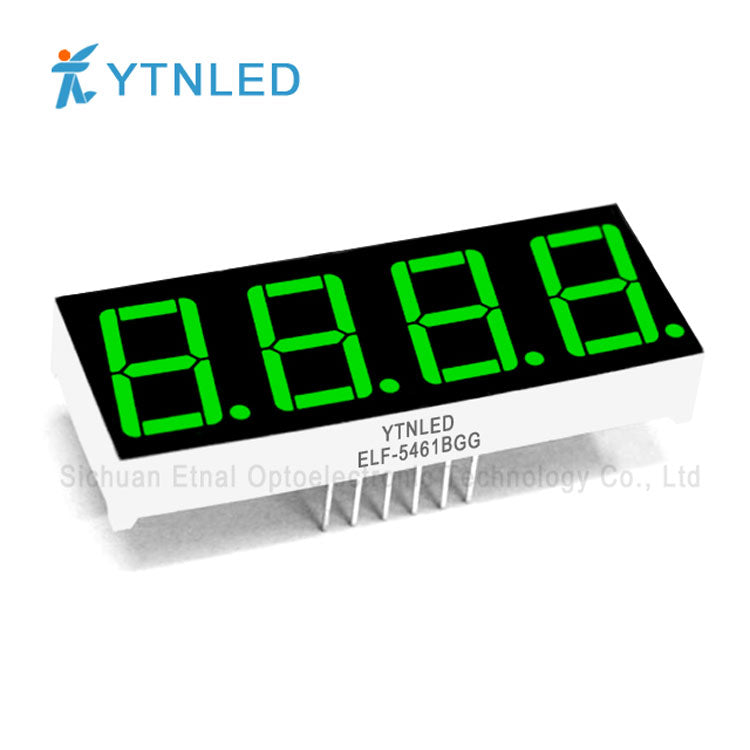 0.56inch Four digit led display Common Cathode Anode Red Olivine Emerald Blue White color ELF-5461AS BS AG BG AGG BGG AB BB AW BW