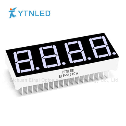 0.56inch Four digit led display Common Cathode Anode Red Olivine Emerald Blue White color ELF-5461CS DS CG DG CGG DGG CB DB CW DW