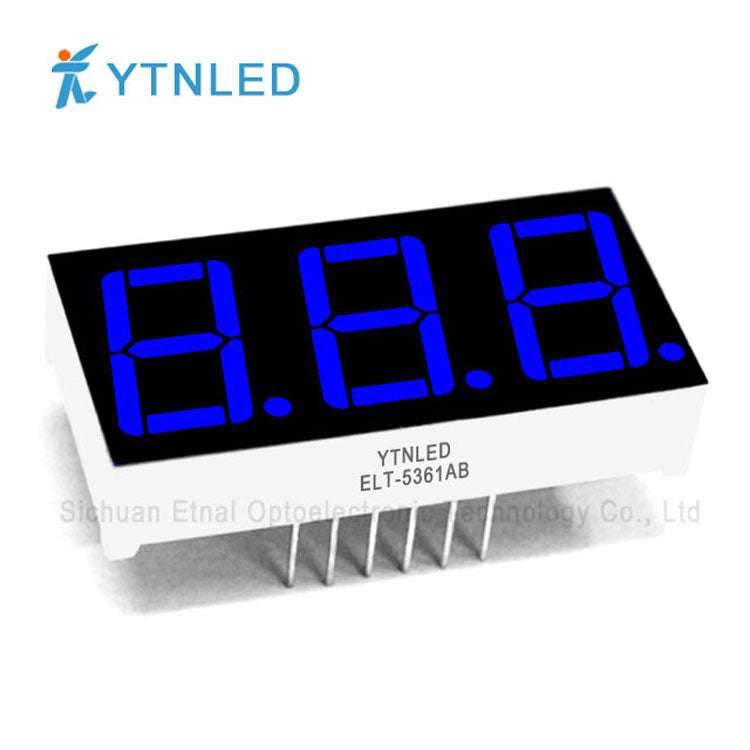 3 Digit Led Display Module 0.56inch Three digit led display Common Cathode Anode Red Olivine Emer ...